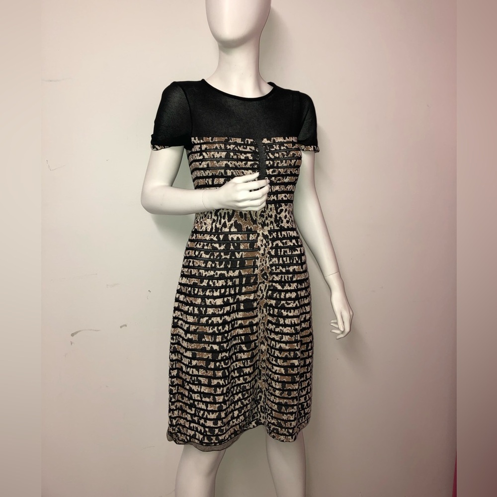MARC CAIN cheetah print Sport mini dress